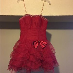 Handmade Red Prom/Homecoming dress